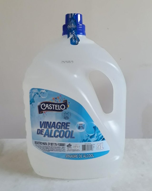 Vinagre de Álcool Concentrado 6% Castelo 5l