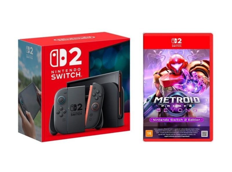 Console Nintendo Switch 2 + Jogo Metroid Prime 4: Beyond