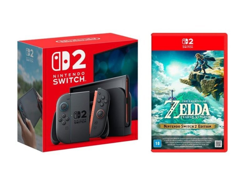 Console Nintendo Switch 2 + Jogo Legend of Zelda: Tears of the Kingdom