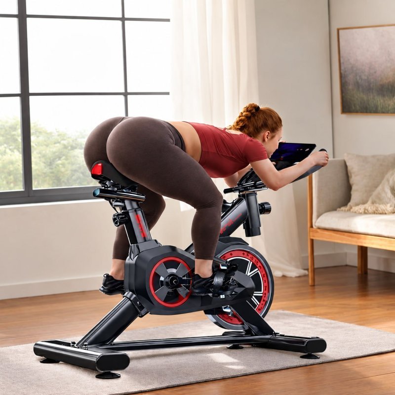 Bicicleta Ergométrica Profissional Spinning X11 Em Aço Carbono Suporta Até 120kg - Liftness Preto
