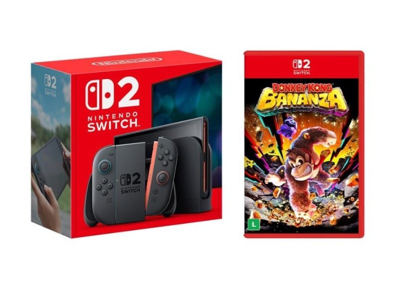 Console Nintendo Switch 2 + Jogo Donkey Kong Bananza