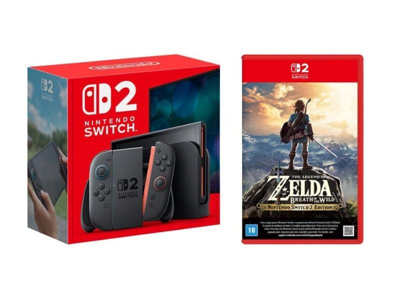 Console Nintendo Switch 2 + Jogo Legend of Zelda: Breath of the Wild
