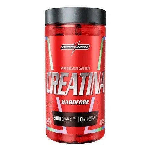 Creatina Integralmédica Hardcore em cápsula Sem sabor x 105g de 120 un
