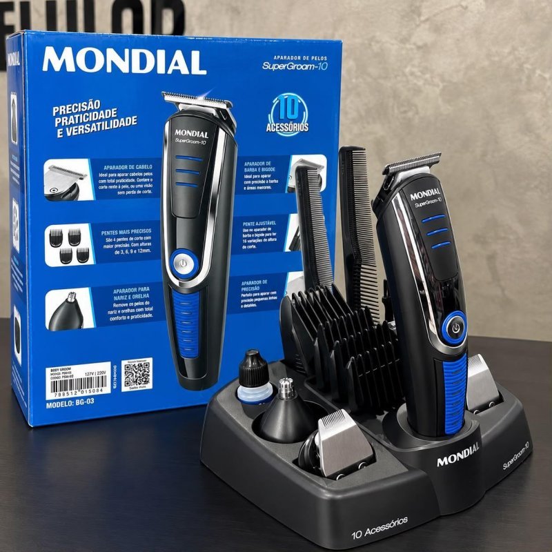 Aparador De Pelos Super Groom 10 Mondial 127/220v