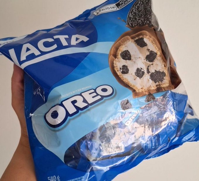 Lacta Wafer com Recheio de Oreo 540g + Frete Grátis