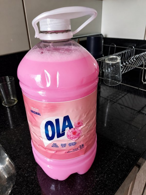 Ola Original Sabão Líquido para Roupas Finas e Delicadas, 3,8L