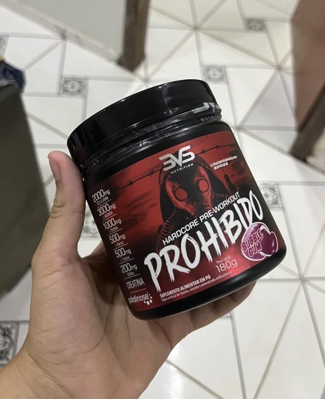 Pré Treino Prohibido 180g Sabor Green Apple