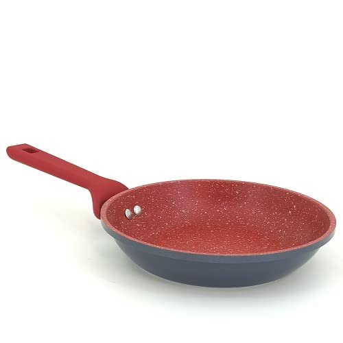 Euro Home - Frigideira 26 cm de Alumínio com Antiaderente ColorStone Titânio - ALU8358-TI