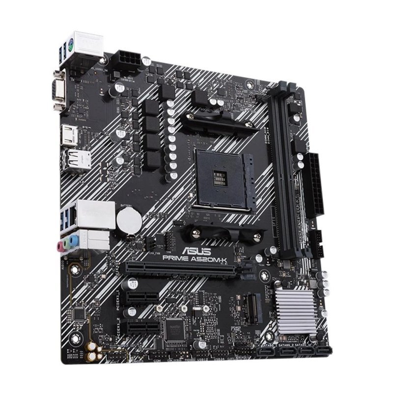 Placa Mãe Asus para Amd Am4 Prime A520m-K 2xDDR4 mATX