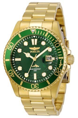 Invicta Relógio masculino Pro Diver, quartzo, dourado, 30027