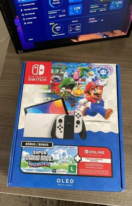 Nintendo Switch Console OLED 64gb + Frete Grátis