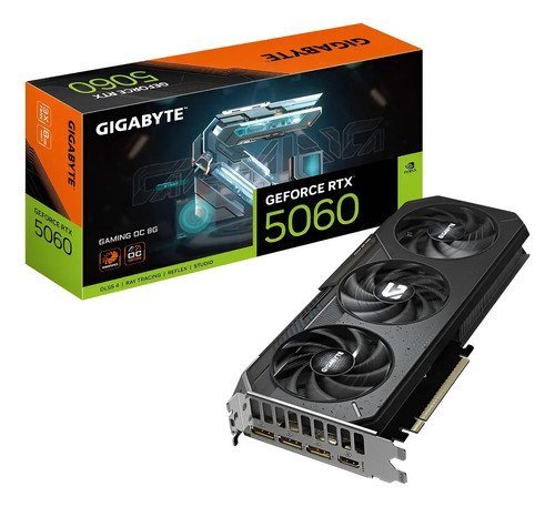 Placa de Vídeo Gigabyte GeForce RTX 5060 Gaming OC 8GB GDDR7
