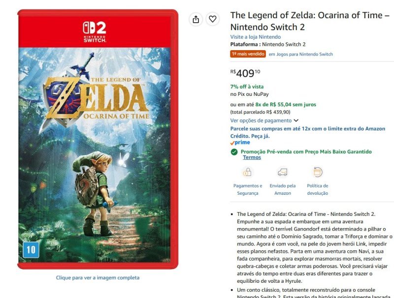 The Legend of Zelda: Ocarina of Time – Nintendo Switch 2