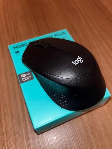 Mouse sem fio Logitech M280 com Conexão USB e Pilha Inclusa - Preto