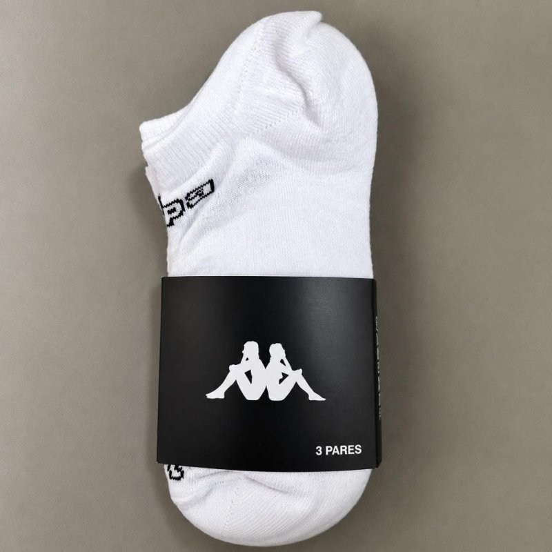 Kit com 3 Pares Meias Kappa Sapatilha Soquete Invisível