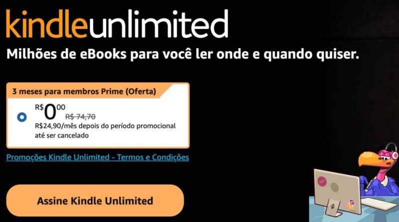 3 meses de Kindle Unlimited GRÁTIS