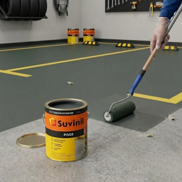 Tinta Acrílica Suvinil Premium Para Piso 3,6l Cores Básicas com Frete Grátis