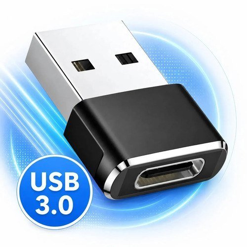 Adaptador USB Tipo C Fêmea para USB A 3.0 Macho OTG