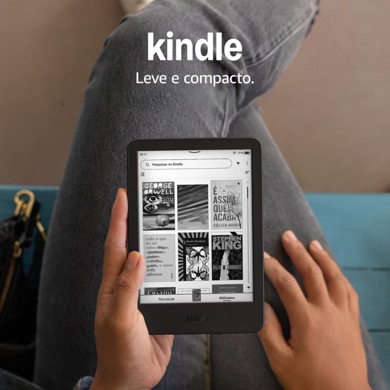 Kindle 16GB Modelo 2024 com Tela Antirreflexo Preto