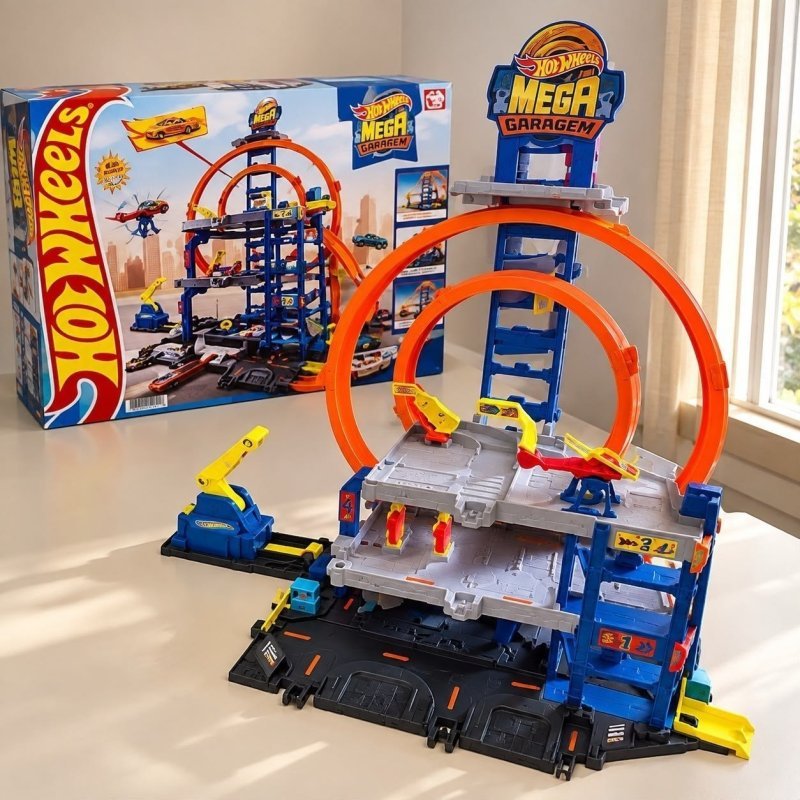 Pista Hot Wheels CITY Mega Garagem + Frete Grátis
