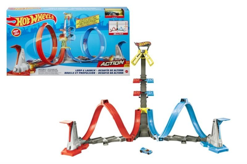 Hot Wheels Action Pista de Brinquedo Desafio de Altura 5 Anos, 18 Peças + Frete Grátis