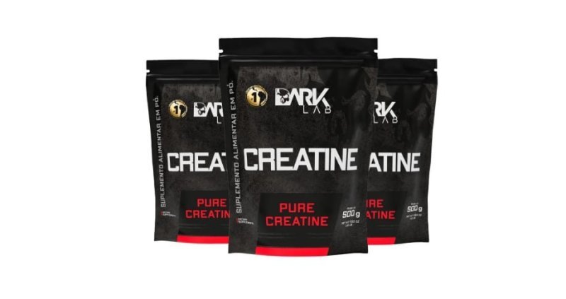 3x Creatina Monohidratada Pura 500g Dark Lab