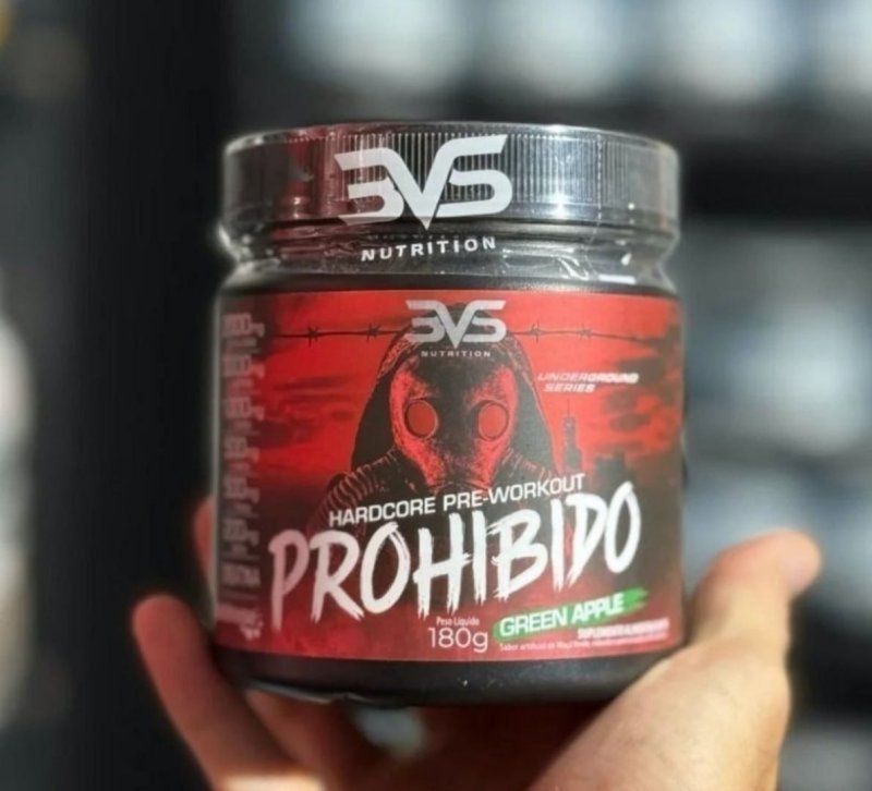 Pré Treino Prohibido 180g Sabor Green Apple