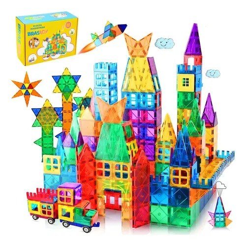 Brastoy Blocos Magnéticos Brinquedo Educativo