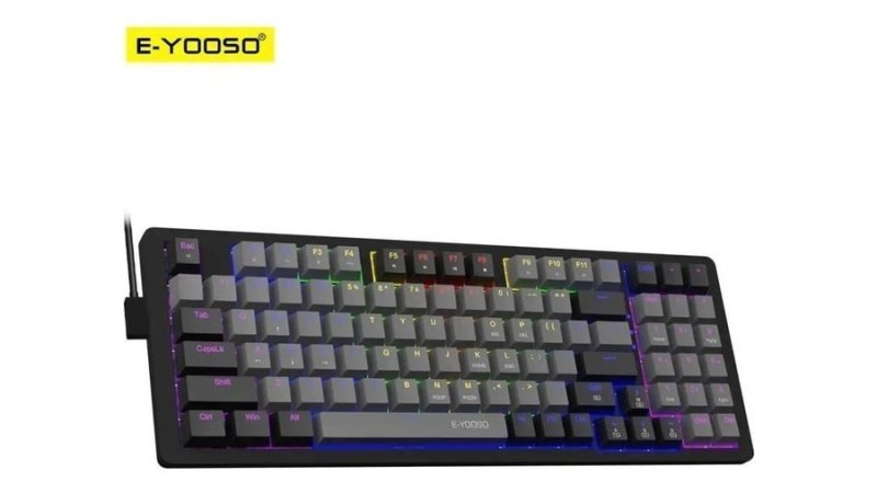 Teclado Mecânico E-Yooso Z94, Rgb, 94 teclas