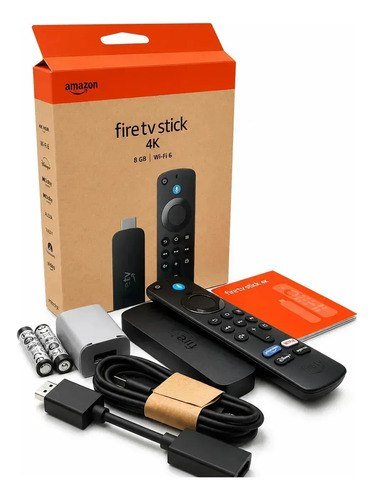 Amazon Fire TV Stick 4K Wi-Fi 6 Alexa 8GB com Controle por Voz