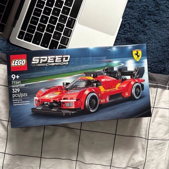 Lego Speed Champions Ferrari 499p 329 peças + Frete Grátis