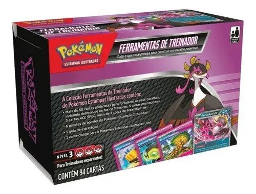 Pokémon Cartas Colecionáveis Fezendipiti Ex Cromadas 94 Unid Fezandipiti Ex Português