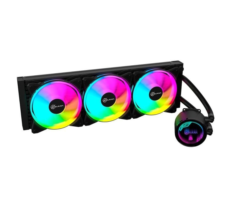 Water cooler Kalkan Iota V2 360 RGB, 360mm, AMD e Intel, Preto