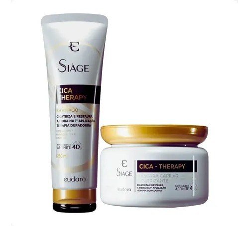 Kit Eudora Siage Cica-Therapy Shampoo 250ml + Máscara 250g