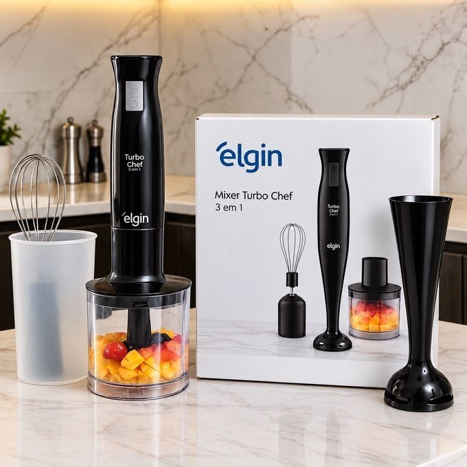 Mixer Vertical Turbo Chef Elgin 3 em 1 200W