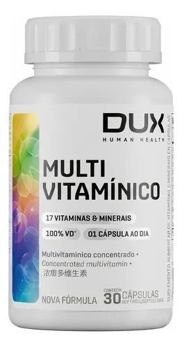 Multivitamínico - Pote 30 Cápsulas Dux Nutrition