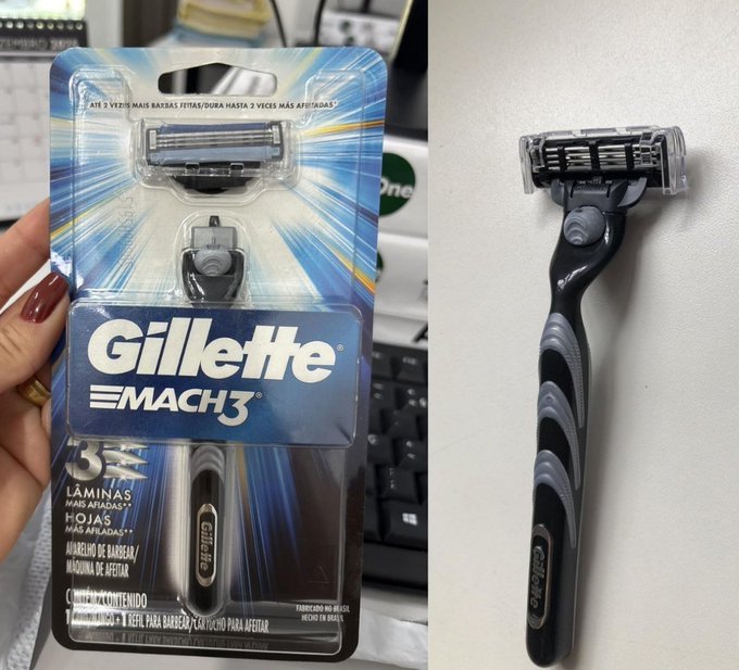 Gillette Mach3 Aparelho + 01 Carga + Frete Grátis