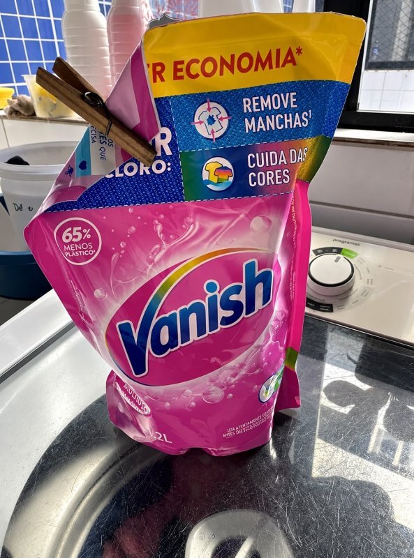 REFIL Tira Manchas Líquido Vanish Oxi Action Pink 1,2L para Roupas Coloridas