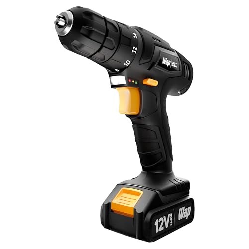 WAP Parafusadeira e Furadeira a Bateria Li-Ion 12V BPF 12K3 BLACK