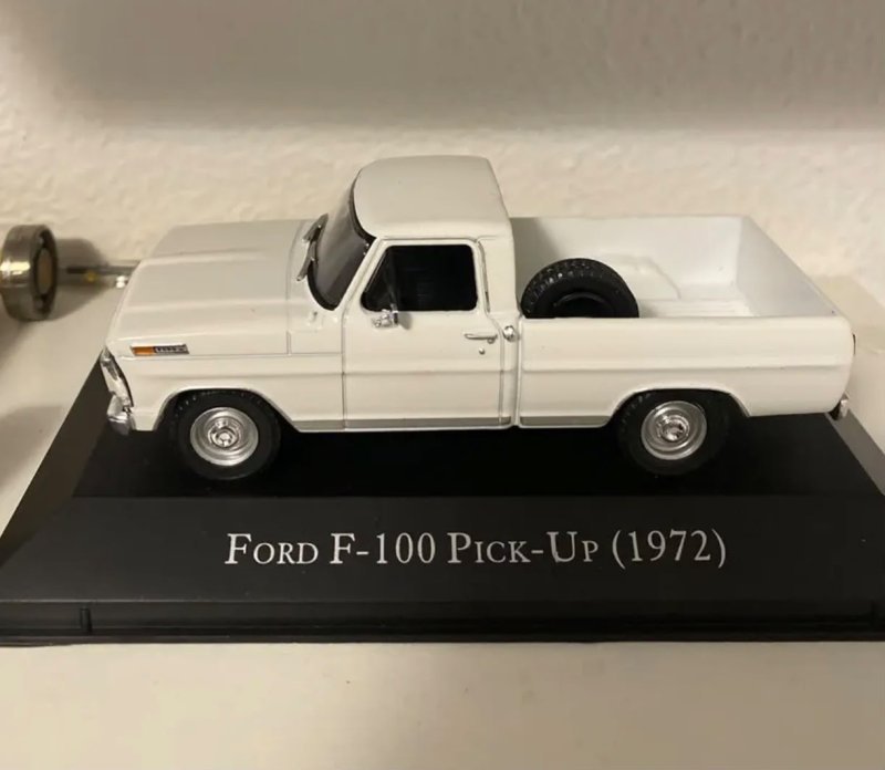 Miniatura Luppa Coleção Pick Ups, Ford F-100 Pick-up 1972 1:43 Cor Branco + Frete Grátis