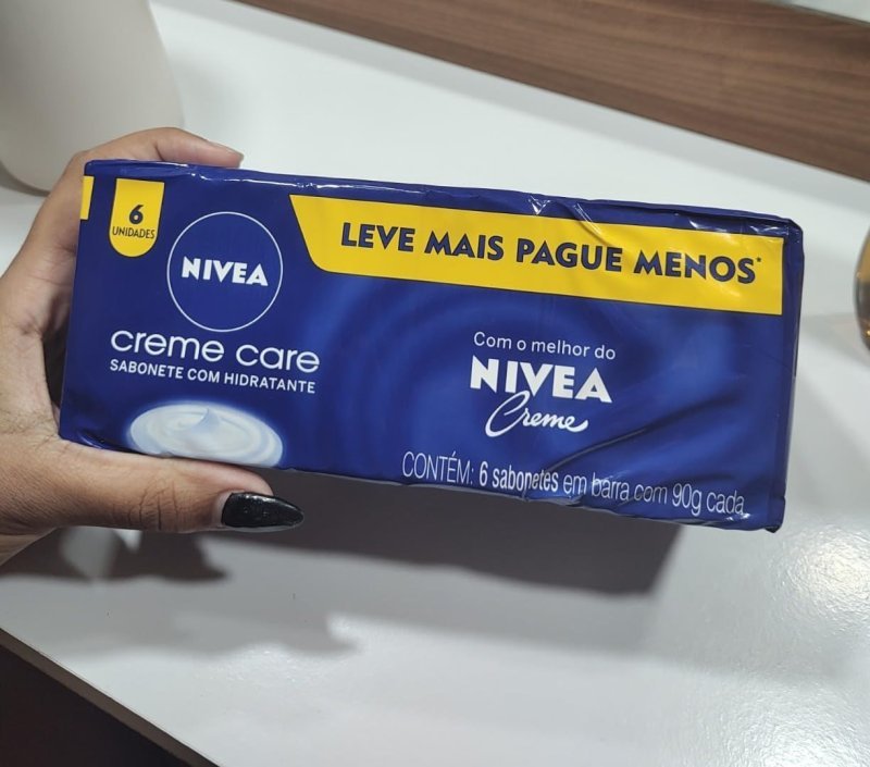 NIVEA Sabonete em Barra Creme Care Promo 6 un. 90g