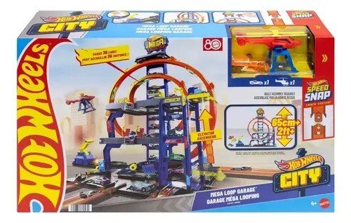 Hot Wheels Pista CITY Mega Garagem - Mattel JBM74