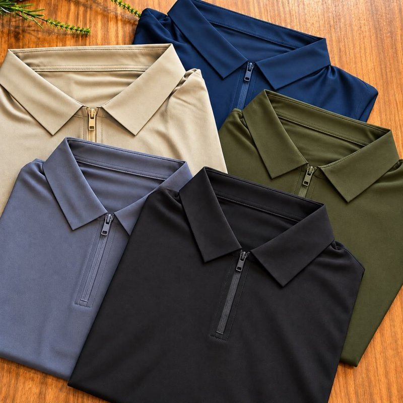 Camisa Polo Tecido Tech Casual