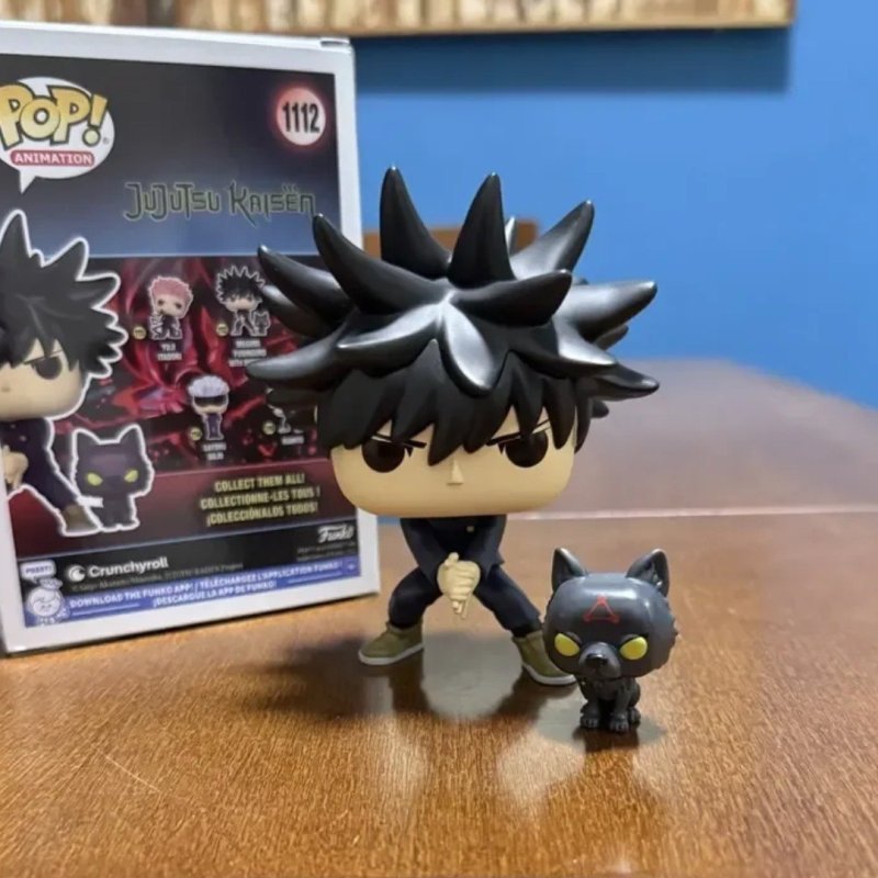 Boneco Funko Animation Jujutsu Kaisen Megumi Com Dog + Frete Grátis