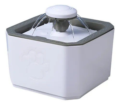Bebedouro Fonte Automática Para Cães E Gatos Pet 2,5l Usb 127/220v Branco