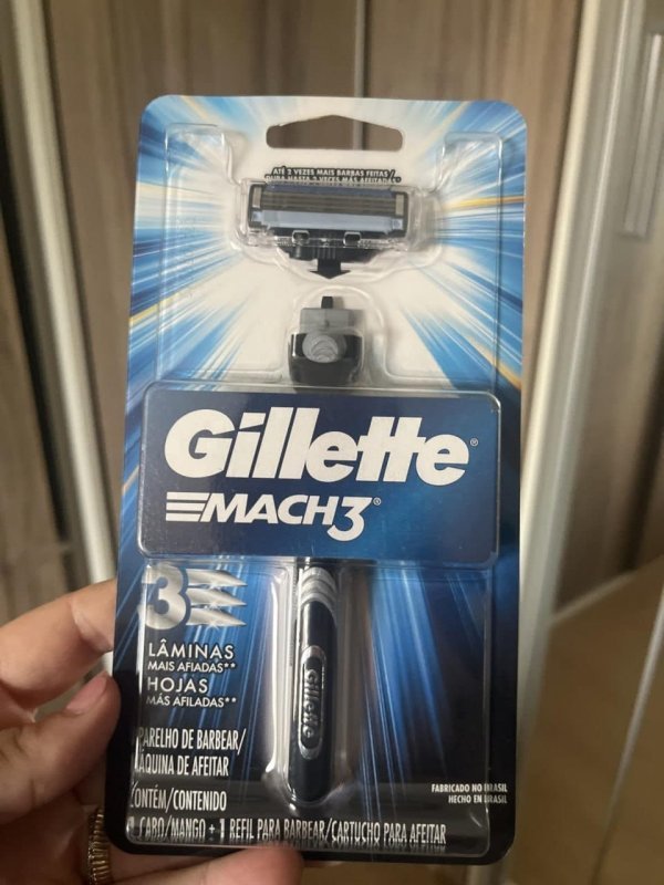 Gillette Mach3 Aparelho de Barbear com 3 Lâminas 1 Unidade