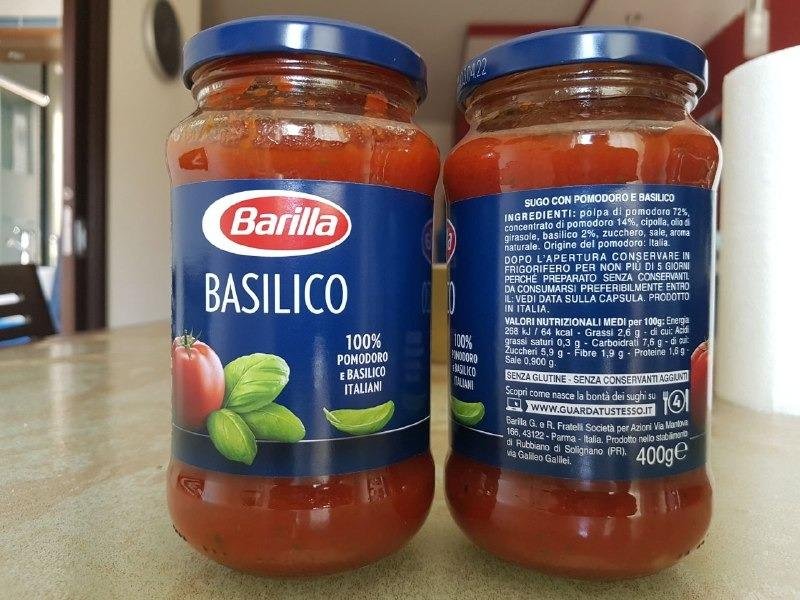 Barilla Molho de Tomate Basilico Manjericão 400g