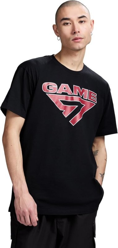 Game 7 Camiseta masculina de algodão e gola redonda
