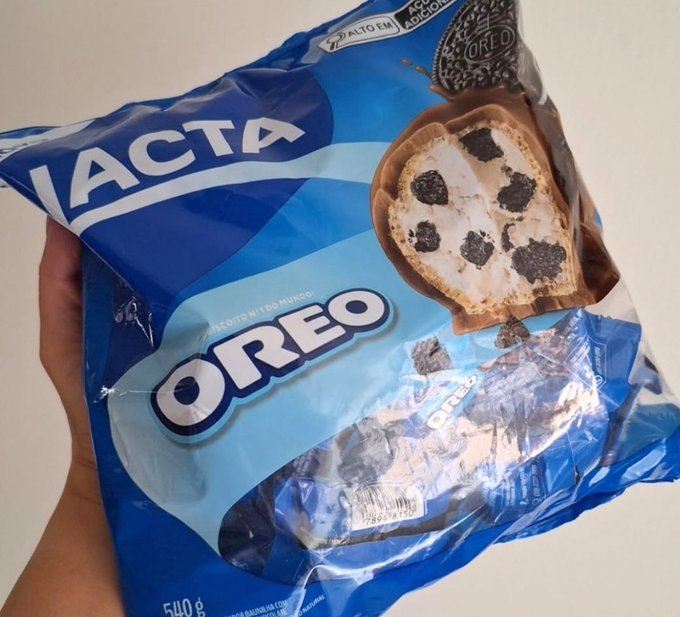Lacta Oreo - Wafer Recheado Sabor Chocolate Pacote 540g