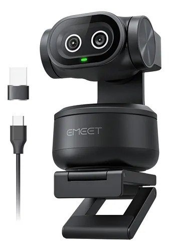 Emeet PIXY 4k Ai Tracking Autofoco Dual Webcam 300° Ptz Camera Para Pc Ferroso